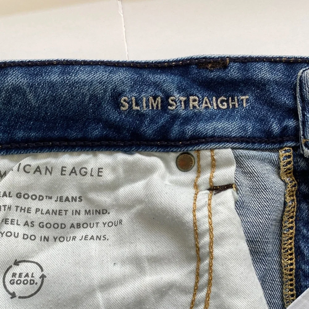 American Eagle Outfitters Airflex+ Slim Straight  Men’s Jeans Size 34x321